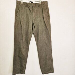 Banana Republic Men Gray Straight Leg Mid Rise Casual Minimalist Pants SZ 35X34